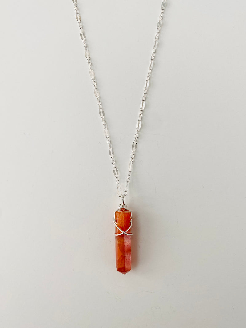 Orange Calcite Necklace | Made In Earth Australia