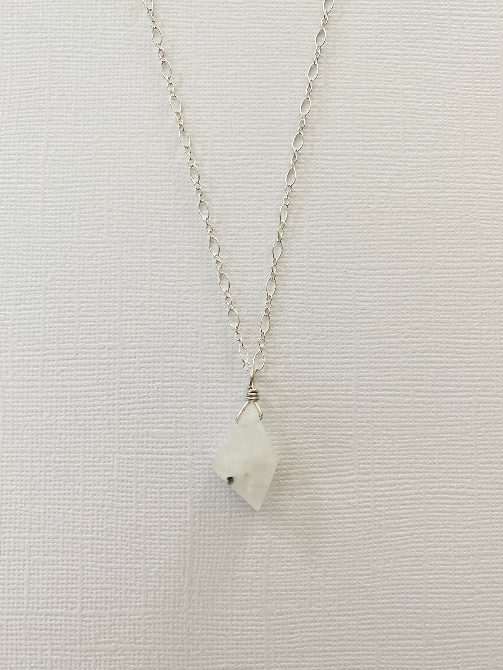 RAINBOW MOONSTONE NECKLACE – By Helen P