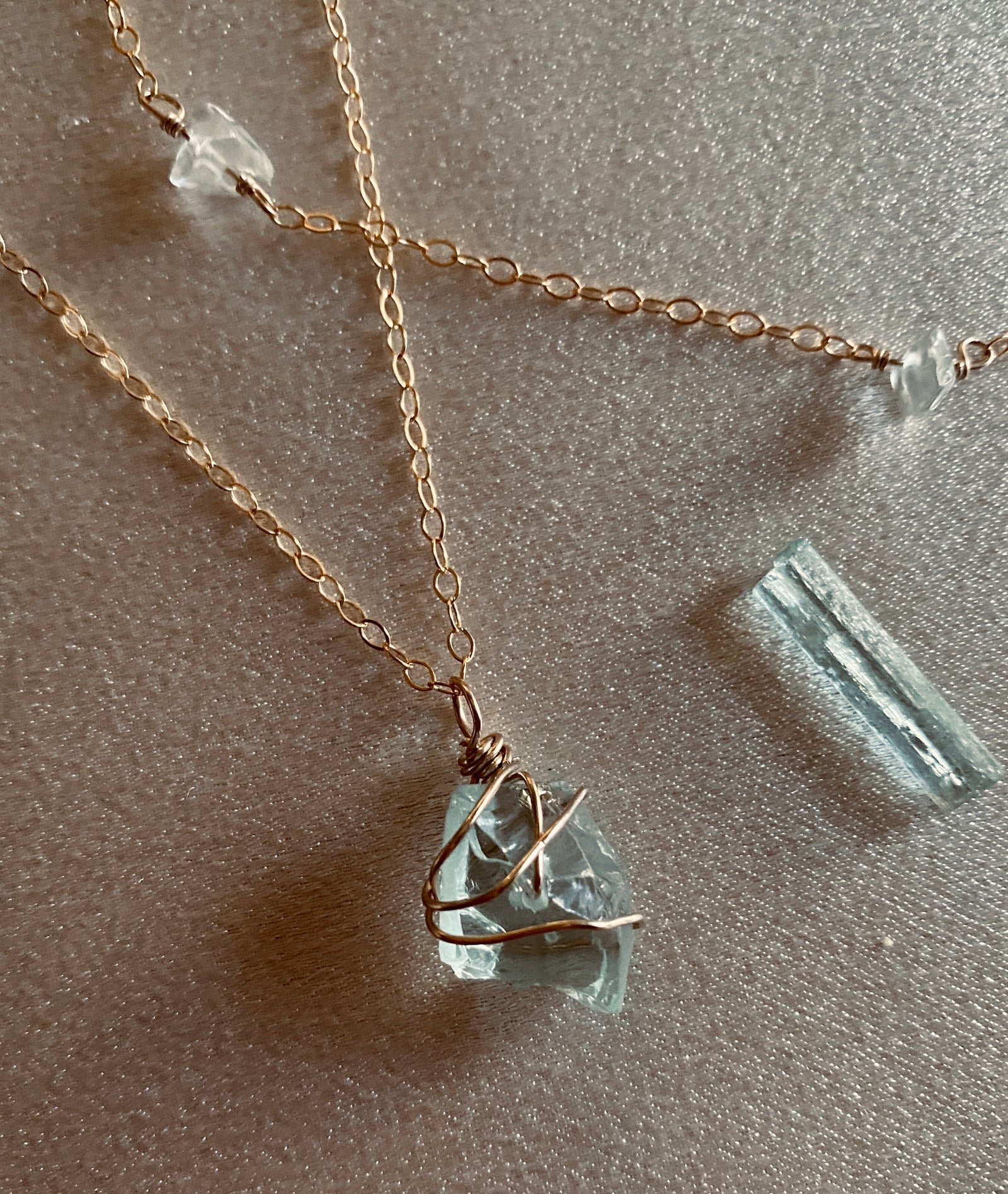 WATER CRYSTAL NECKLACE – By Helen P