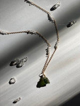 BABY HERKIMER ROSARY NECKLACE